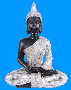 Silver Black Buddha
