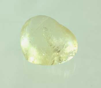 Golden Calcite Heart Crystal